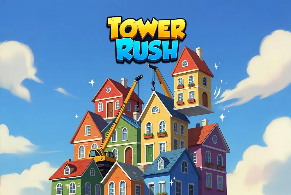 Tower Rush game running on a mobile screen